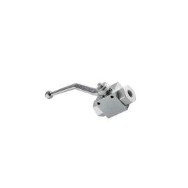 Rubinetti A Sfera In PVC Well2wellness® - 2 Pezzi, Attacco Biadesivo 50 Mm, Manico Rosso, Colore Grigio