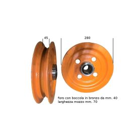 Rullo Puleggia Catena 8mm Per Moto Cross E Pit Bike - Guida Ruota In Gomma E Ferro, Nero - Foto 8