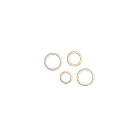 RONDELLE CONICHE IN ALLUMINIO 3mm (6) ORO