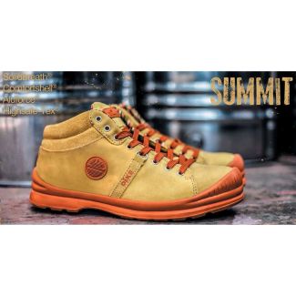 SCARPA DIKE N. 41 IN PREGIATA PELLE NUBUCK. FODERATA. PUNTALE