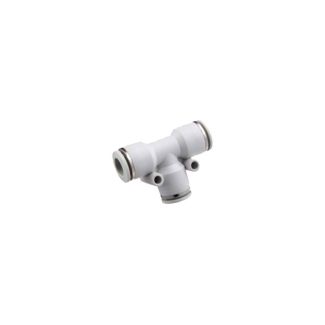 RACCORDO 'T' CON INNESTO RAPIDO PER TUBO RILSAN DIAM. 6 MM. (AIR0370)