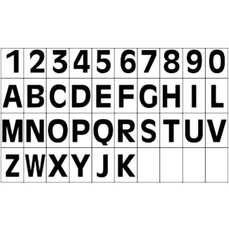 LETTERA 'R' ADESIVA PER  TARGHE RIMORCHI. DIMENSIONI MM. 40 X 80