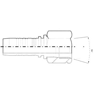 RACCORDO FEMMINA JIC. OGIVA CONTRARIA. FILETTO 9/16'. TUBO 1/4' R2 (ART. AP0001)