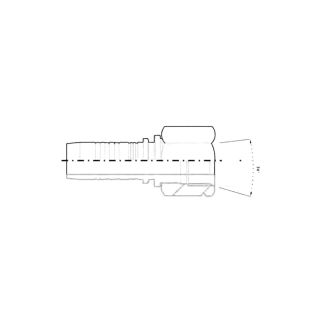 RACCORDO FEMMINA.JIC  OGIVA CONTRARIA. FILETTO 1' 5/16'. TUBO 1' R2 (ART. AP0030)