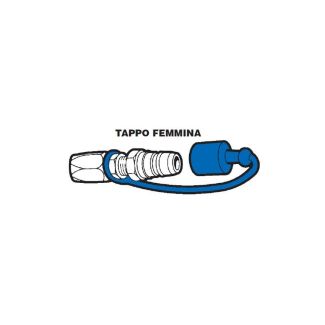 TAPPO FEMMINA IN GOMMA PER INNESTO RAPIDO MASCHIO DA 3/8'