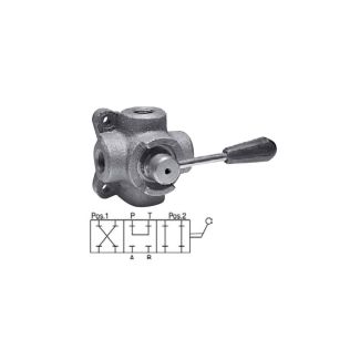 DEVIATORE OLEODINAMICO A 4 VIE. PORTATA 50 LT.  FILETTO FEMMINA 1/2'