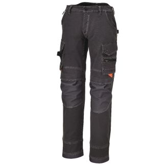 PANTALONI DA LAVORO TG. S MULTITASCHE T/C CANVAS POLIESTERE/COTONE 260 GR, TASCHE PER GINOCCHIERE E 