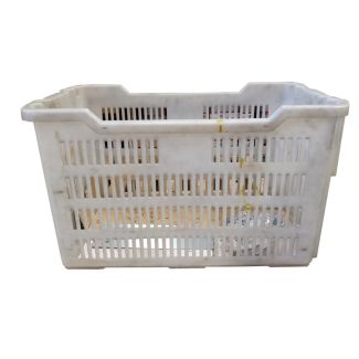 CESTA PANE FORATA BIANCA.  DIMENSIONI CM. 78X50X44