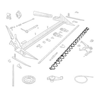 LAMA A 15 SEZIONI RIGATA. LUNGHEZZA MT. 1,10. B.C.S. CODICE ORIGINALE 59020714