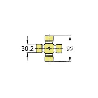 CROCIERA CARDANICA B6. 30,2 X 92