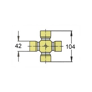 CROCIERA originale WS. W 2600 (42 x 104). COD. ORIGINALE 121146E