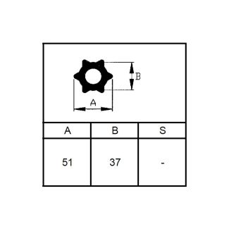 TUB0 CARDANICO  WS INTERNO S4 STELLARE (37 X 51)