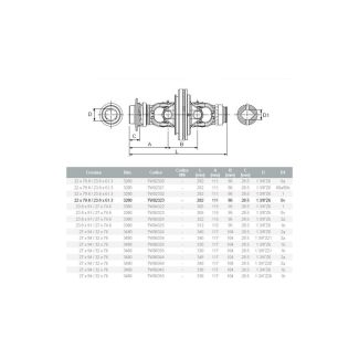 SNODO GRANDANGOLARE 2280. NAZIONALE (24-22 x 76-61) TUB OV