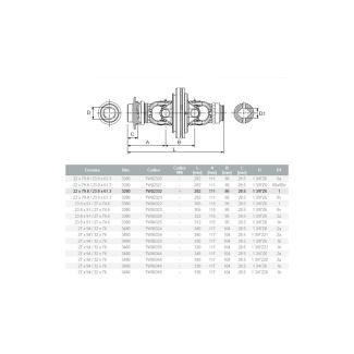 SNODO GRANDANGOLARE 2280 (24-22 x 76 - 61) TUBO 1  41X48