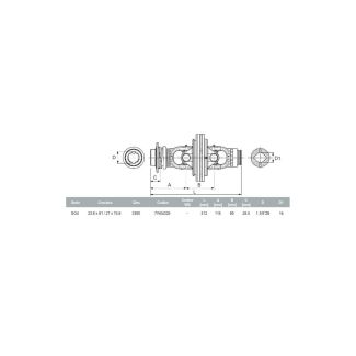 SNODO GRANDANGOLARE A 80° WS (27 X 74,6-23,8 X 95) TUBO 1B