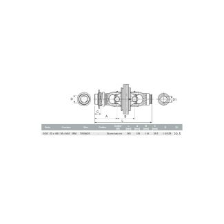 SNODO GRANDANGOLARE 80° WS (36 X 89-32-110) W 60/62 TUBO 1B