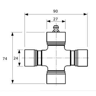 CROCIERA PER SNODO GRANDANGOLARE B4 (27-24 x 90-74)