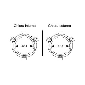 KIT GHIERE PROTEZIONE B2 DM. MM. 40,4+47,4 DI BENZI (ART. CA2346)