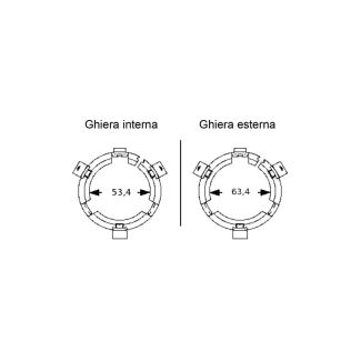 KIT GHIERE PROTEZIONE B5 DM. 53,4 +62,4 BENZI PER (ART. CA2348)