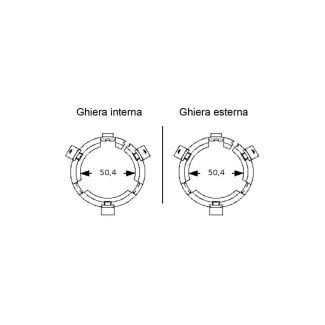 KIT GHIERE PER PROTEZIONE L03 L04 DM. INTERNO MM. 50,4