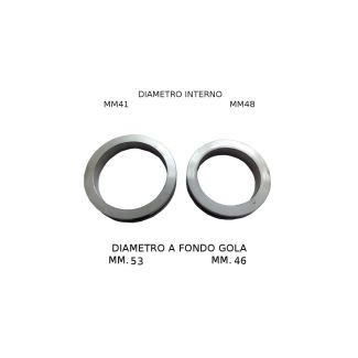 KIT n. 2 ANELLI CON GOLA, DA SALDARE, PER PROTEZIONI PER TUBI TRANGOLARI CAT. 3-4