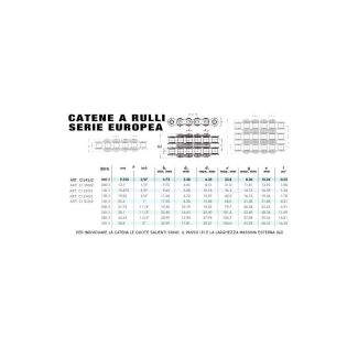 06B2 - CATENA DOPPIA 3/8" X 7/32"X6,35