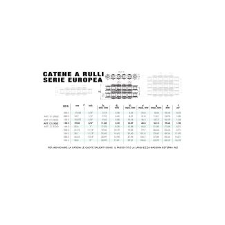 CATENA UNI DOPPIA 3/4' X 12,07. 12B2