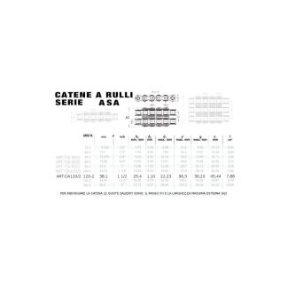 ASA 120/2 - CATENA DOPPIA 1'1/2