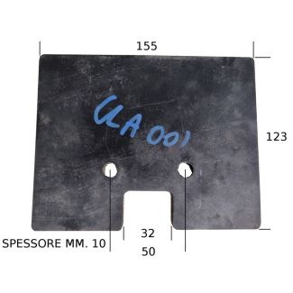 PALETTA GOMMA CLAAS DA MM. 155 X 120 PER CATENA CONVOGLIATORE