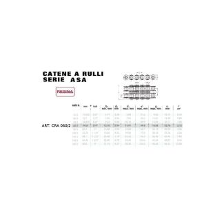 CATENA DOPPIA ASA 60. PASSO 3/4'. R.EX