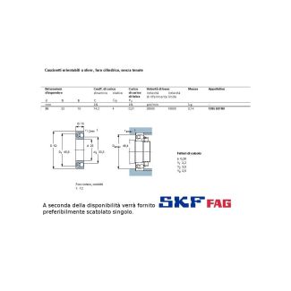 25 52 15 CUSCINETTO MARCHIO SKF O FAG CONICI ALTA TOLLERANZA