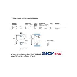 1205 EKTN9/C3 CUSCINETTO MARCHIO SKF O FAG