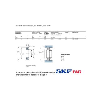 35 72 17 CUSCINETTO MARCHIO SKF O FAG CONICI ALTA TOLLERANZA