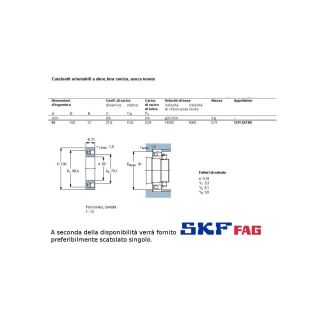 CUSCINETTO MARCHIO SKF O FAG