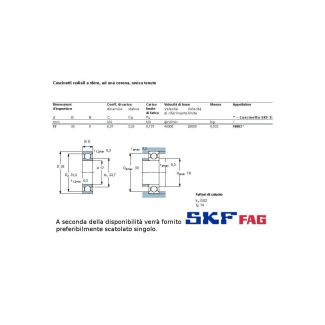 17 35 8 CUSCINETTO MARCHIO SKF O FAG