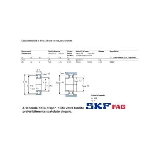 20 42 8 CUSCINETTO MARCHIO SKF O FAG