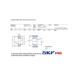 25 47 8 CUSCINETTO MARCHIO SKF O FAG