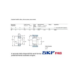 40 68 9 CUSCINETTO MARCHIO SKF O FAG