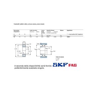 45 75 10 CUSCINETTO MARCHIO SKF O FAG