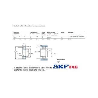 70 110 13 CUSCINETTO MARCHIO SKF O FAG