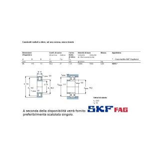 75 115 13 CUSCINETTO MARCHIO SKF O FAG