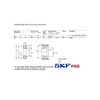 80 125 14 CUSCINETTO MARCHIO SKF O FAG