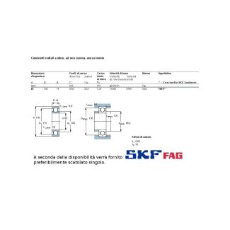 85 130 14 CUSCINETTO MARCHIO SKF O FAG