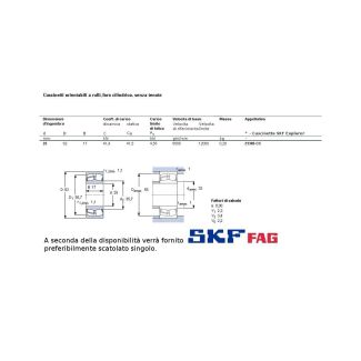 25 62 17 CUSCINETTO MARCHIO SKF O FAG