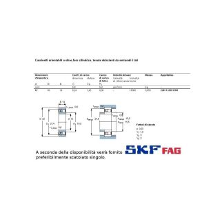 12 32 14 CUSCINETTO MARCHIO SKF O FAG