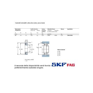25 52 18 CUSCINETTO MARCHIO SKF O FAG
