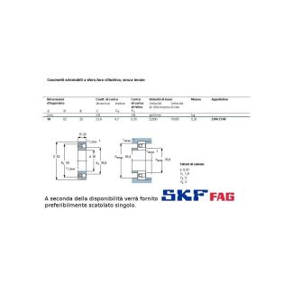 30 62 20 CUSCINETTO MARCHIO SKF O FAG