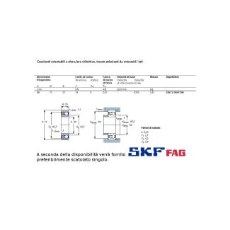 35 72 23 CUSCINETTO MARCHIO SKF O FAG