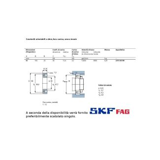 55 100 25 CUSCINETTO MARCHIO SKF O FAG