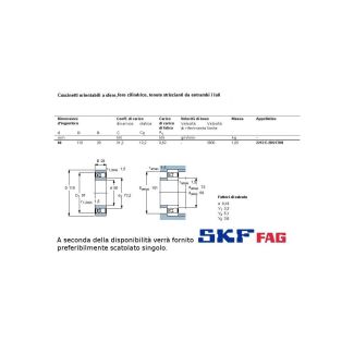 60 110 28 CUSCINETTO MARCHIO SKF O FAG